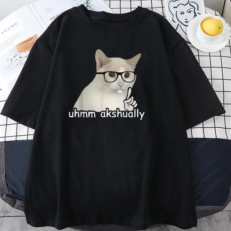 Sad Cat Emoji T-Shirt Humorous Letter Print Women Men Black Short-Sleeved Casual Loose-Fit Basic Crew Neck Top for Daily Wear
Sad Cat Emoji T-Shirt Humorous Letter Print Women Men Black Short-Sleeved Casual Loose-Fit Basic Crew Neck Top for Daily Wear