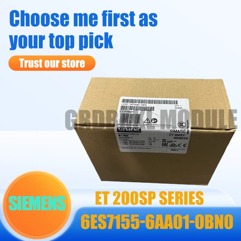 Новый оригинальный модуль SIEMENS 6ES7155-6AA01-0BN0, интерфейсный модуль 6ES7 155-6AA01-0BN0 ET200SP IM155-6DP
Новый оригинальный модуль SIEMENS 6ES7155-6AA01-0BN0, интерфейсный модуль 6ES7 155-6AA01-0BN0 ET200SP IM155-6DP