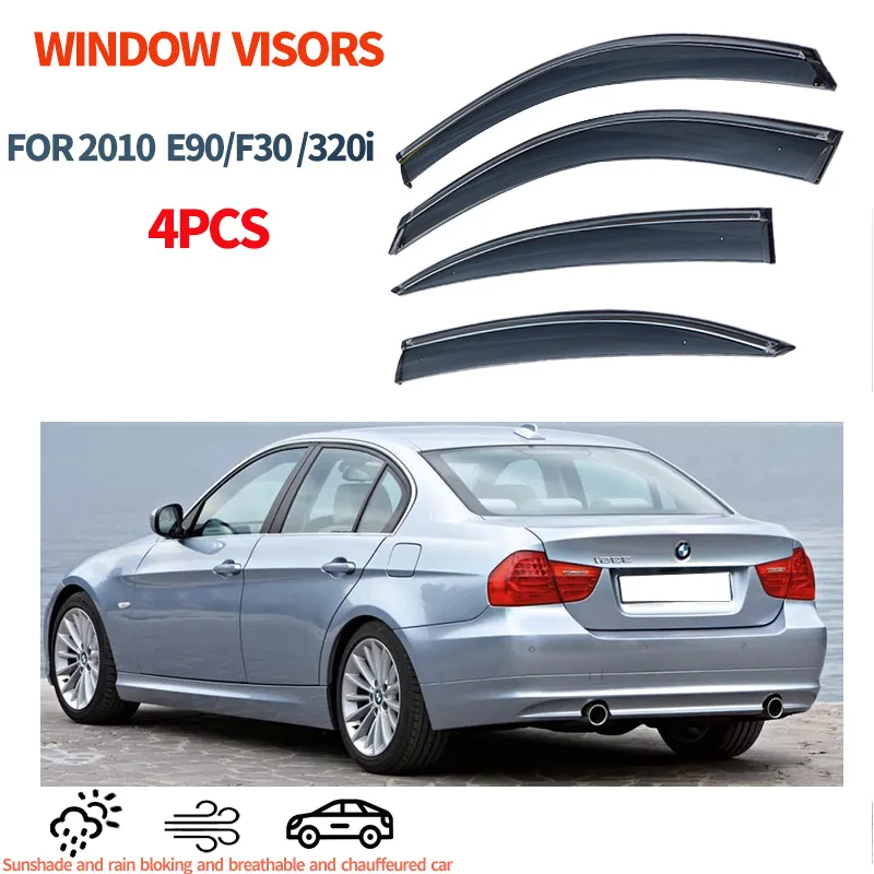 4Pcs PC Window Deflectors Rain Visor Guard Weather Shield for BMW 3series E90 F30 Window visor 2005-2019 Window Door Visor
4Pcs PC Window Deflectors Rain Visor Guard Weather Shield for BMW 3series E90 F30 Window visor 2005-2019 Window Door Visor