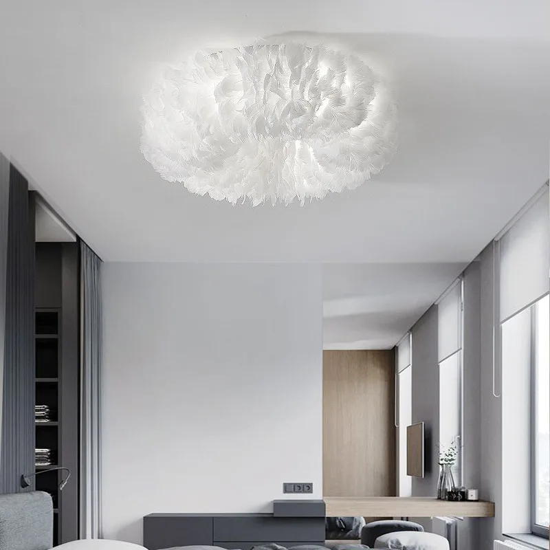 Scandinavian ceiling light LED Nordic feather lamp Bedroom Hallway Simple Warm Romantic Children Kid living room decoracion lamp
Scandinavian ceiling light LED Nordic feather lamp Bedroom Hallway Simple Warm Romantic Children Kid living room decoracion lamp