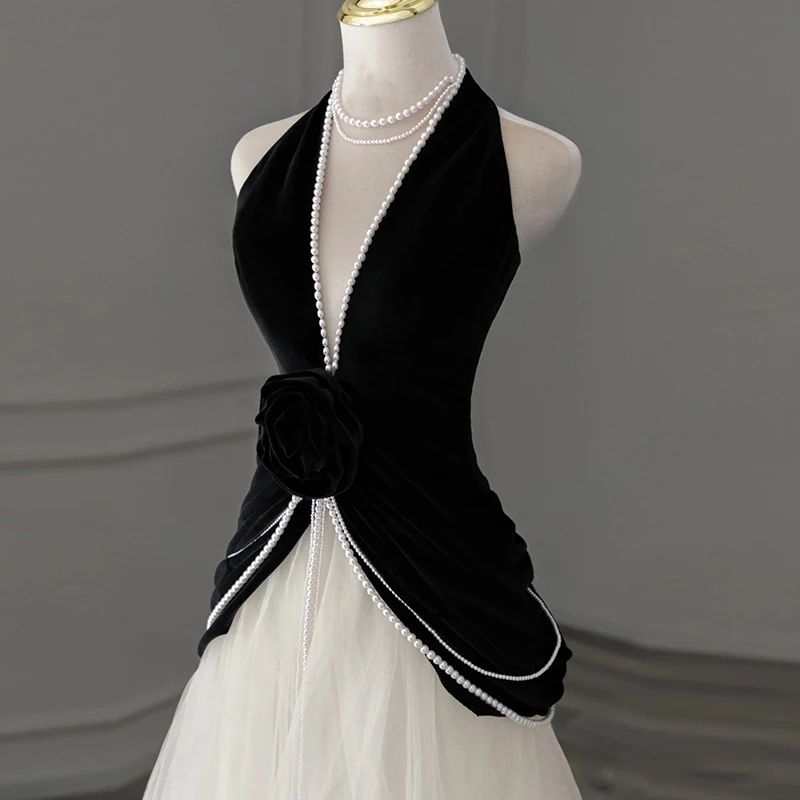 Ele Bla Evening Gown Hepburn Sle Women's Dr High Waist Floor Length Ball Dr Suitable for Year End Par
Ele Bla Evening Gown Hepburn Sle Women's Dr High Waist Floor Length Ball Dr Suitable for Year End Par