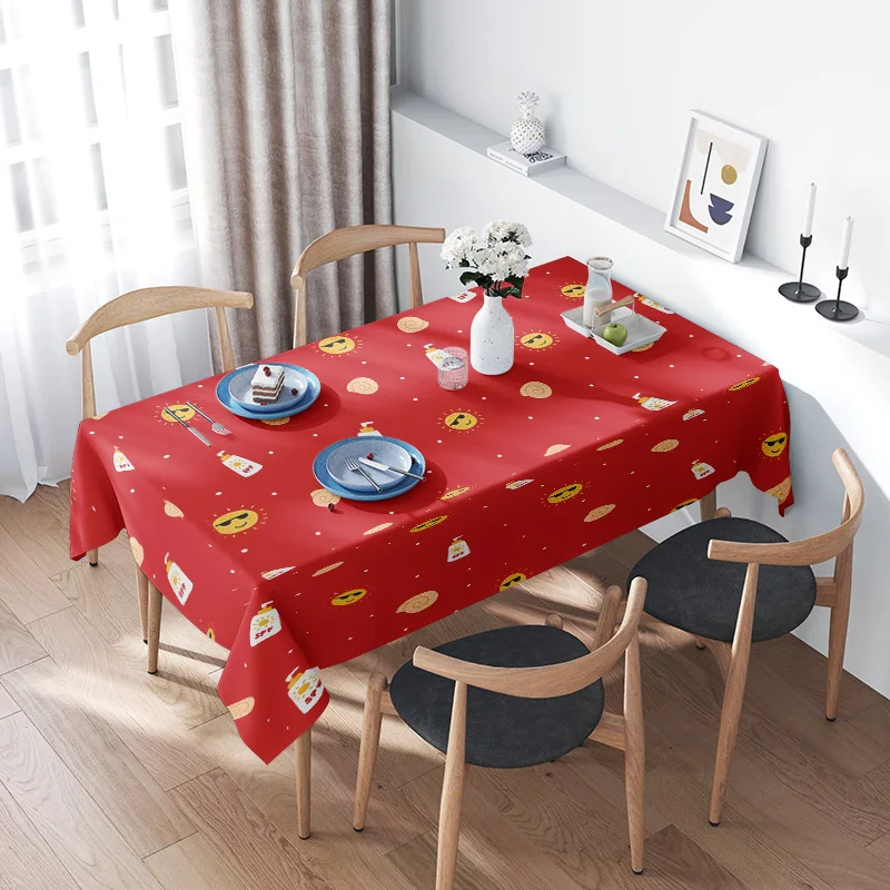 Red Tablecloth with Cartoon Print Suitable for Family Meals Dining Decorations (4 Seater Size) Modern Home Decoration Item!
Red Tablecloth with Cartoon Print Suitable for Family Meals Dining Decorations (4 Seater Size) Modern Home Decoration Item!