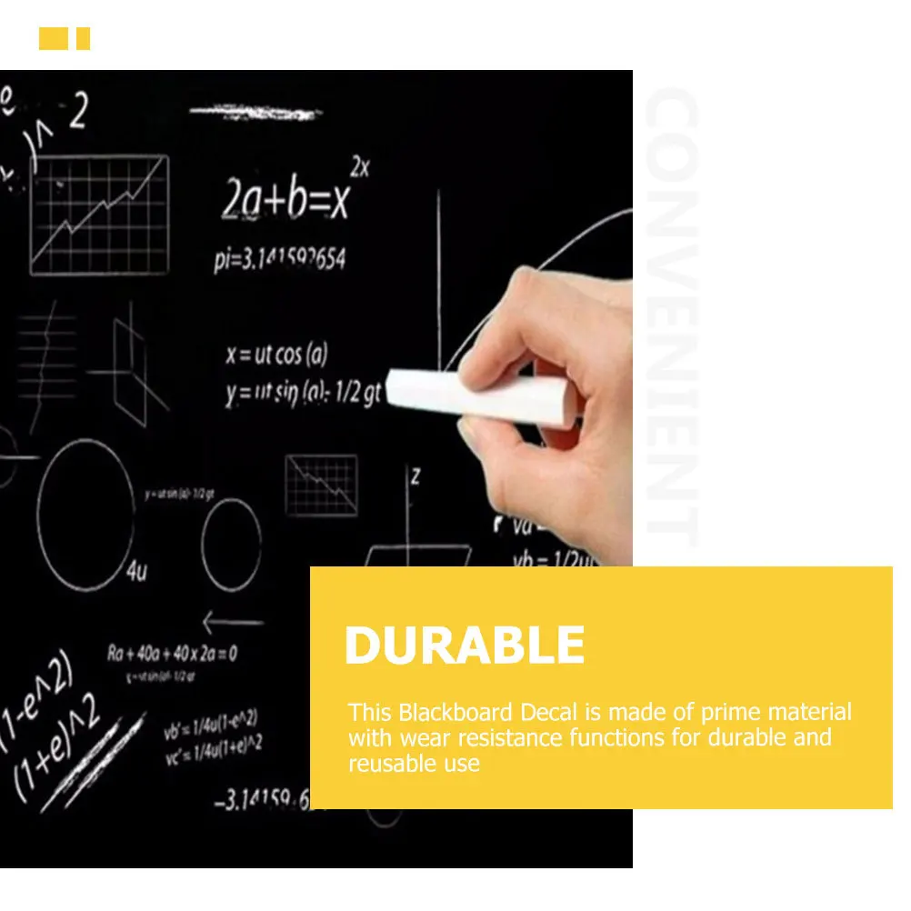 2 Rolls Removable Blackboard Sticker Self-Adhesive Chalkboard Wall Decal for Kids Home Office Teaching Supplies
2 Rolls Removable Blackboard Sticker Self-Adhesive Chalkboard Wall Decal for Kids Home Office Teaching Supplies