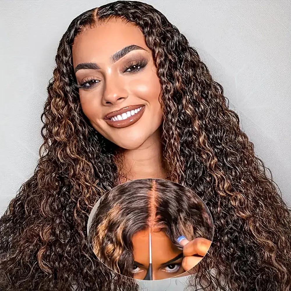 5x5 Lace Front Wigs Human Hair Wigs Deep Wave Wigs for Women Transparent Lace 200% Density Put On and Go 1B30
5x5 Lace Front Wigs Human Hair Wigs Deep Wave Wigs for Women Transparent Lace 200% Density Put On and Go 1B30