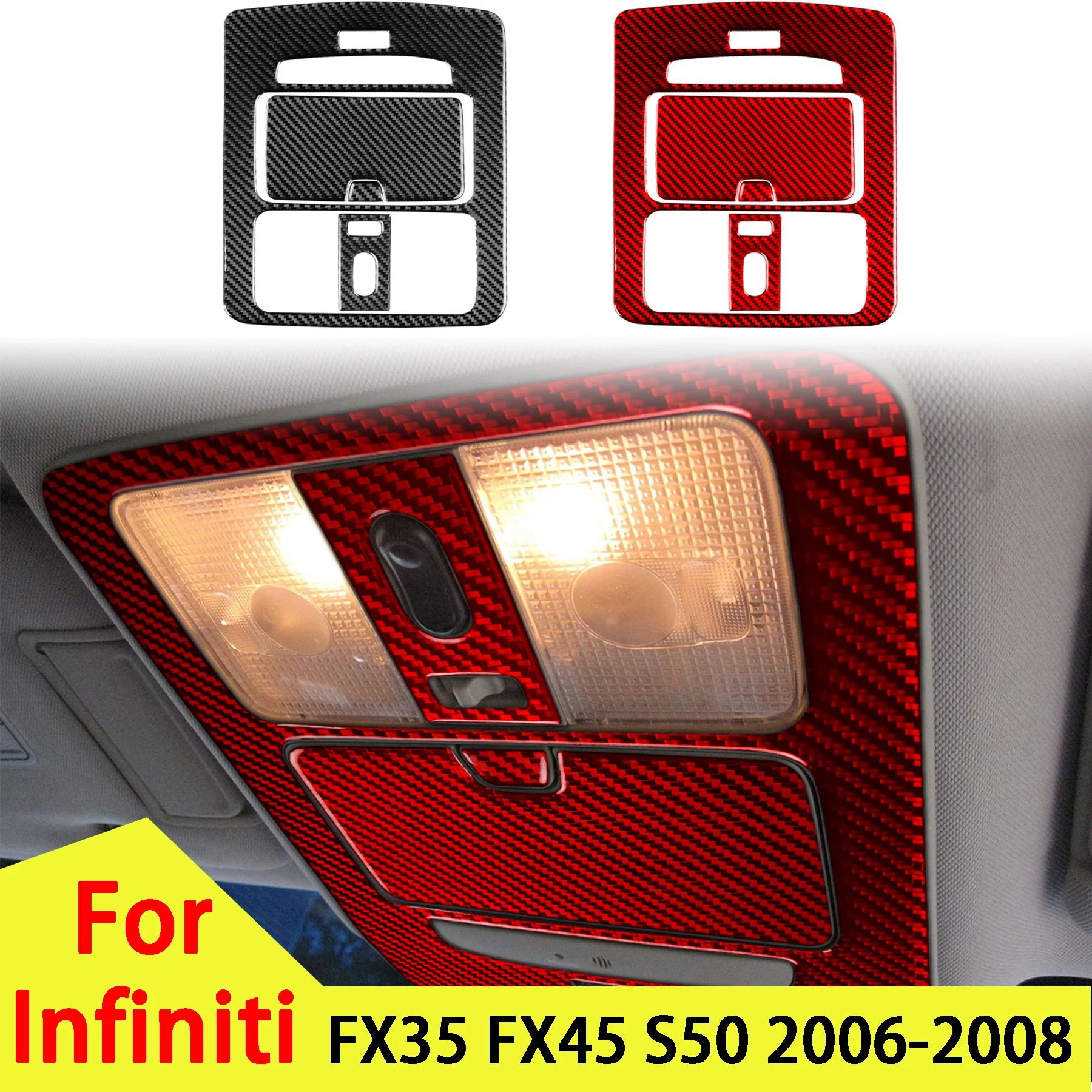 Soft Carbon Fiber Roof Reading Light Glasses Case Panel Decor For Infiniti FX35 FX45 S50 2006-2008 Interior Accessory Stickers
Soft Carbon Fiber Roof Reading Light Glasses Case Panel Decor For Infiniti FX35 FX45 S50 2006-2008 Interior Accessory Stickers