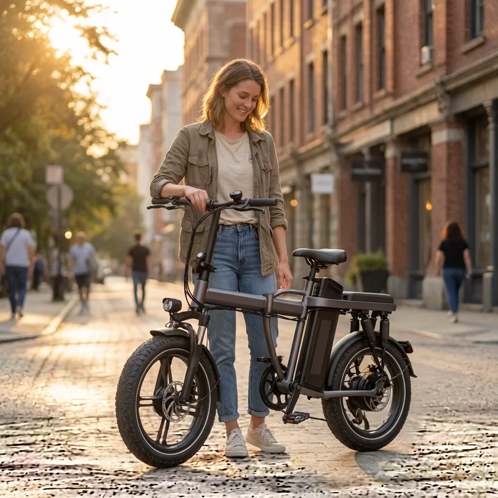 14 Inch Folding Electric Bike, High Carbon Steel, Lithium Battery, Portable E-Bike for Commuting and Riding
14 Inch Folding Electric Bike, High Carbon Steel, Lithium Battery, Portable E-Bike for Commuting and Riding