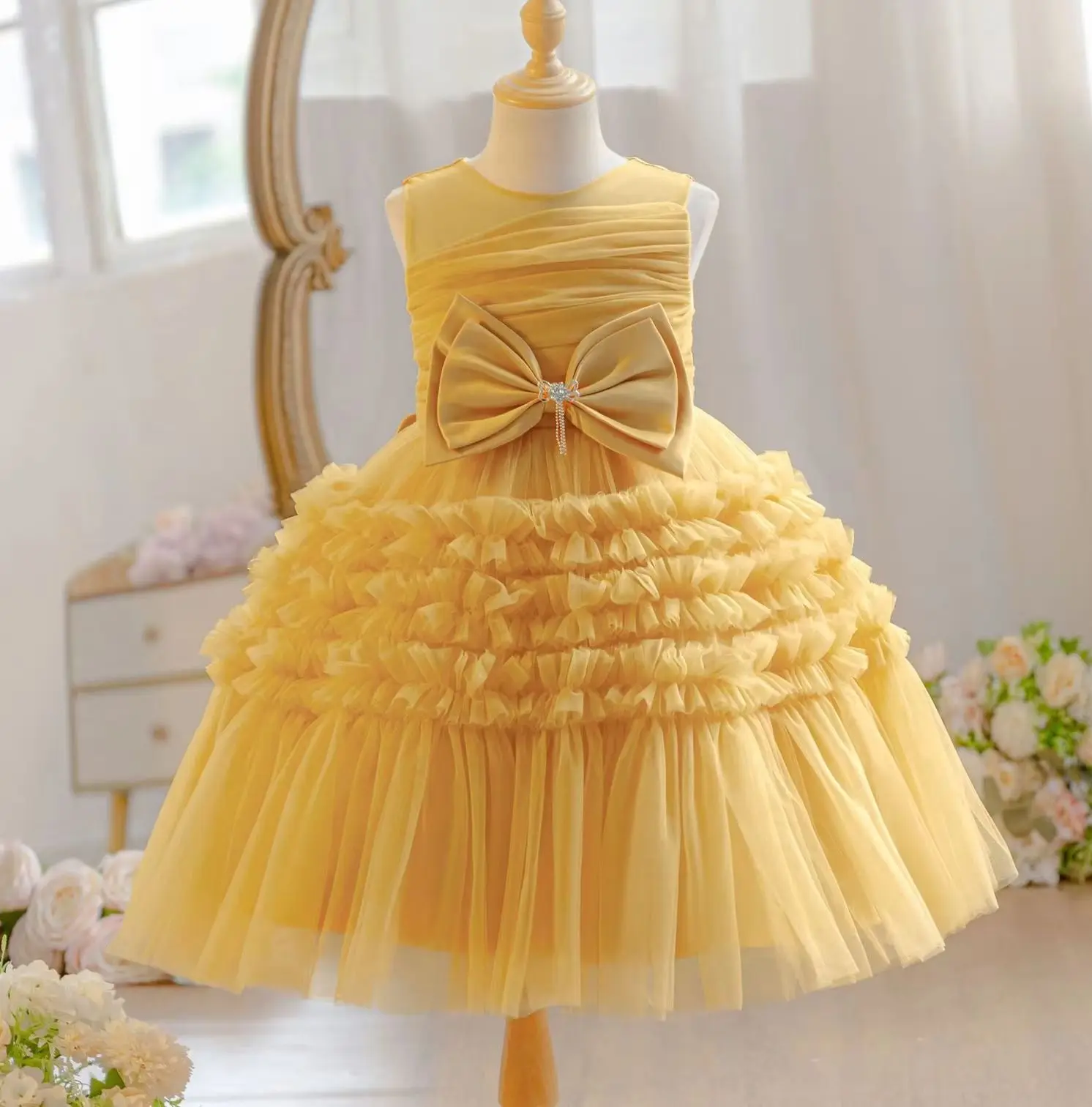 Girl Party Dress Girls' Princes Dresses Tutu Ball Gown Kid Holiday Clothes Performance
Girl Party Dress Girls' Princes Dresses Tutu Ball Gown Kid Holiday Clothes Performance