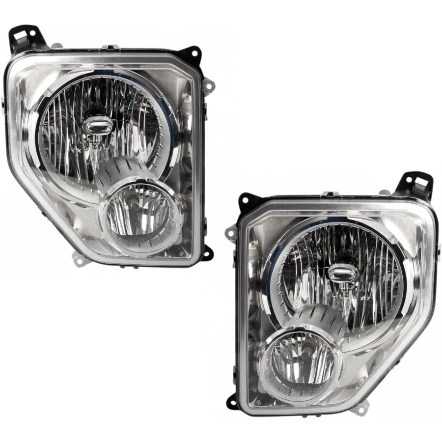 Комплект из 2 предметов для сборки фар со стороны водителя и пассажира, совместимый с Jeep Liberty 20082012, светодиодное освещение высокой яркости 
Комплект из 2 предметов для сборки фар со стороны водителя и пассажира, совместимый с Jeep Liberty 20082012, светодиодное освещение высокой яркости