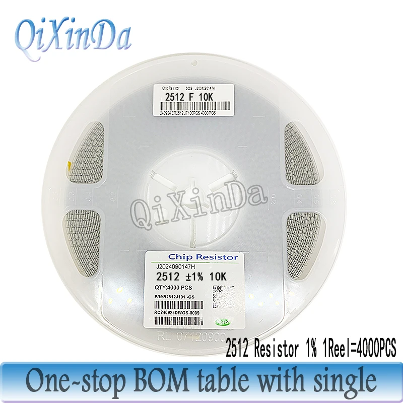 4000PCS/LOT 2512 SMD Resistor 1% 0.1R 0.25R 0.43R 1R 3.6R 15R 24R 120R 3.3K 10K 47K 68K 100K 390K 470K 680K 1M 4.7M 1W
4000PCS/LOT 2512 SMD Resistor 1% 0.1R 0.25R 0.43R 1R 3.6R 15R 24R 120R 3.3K 10K 47K 68K 100K 390K 470K 680K 1M 4.7M 1W