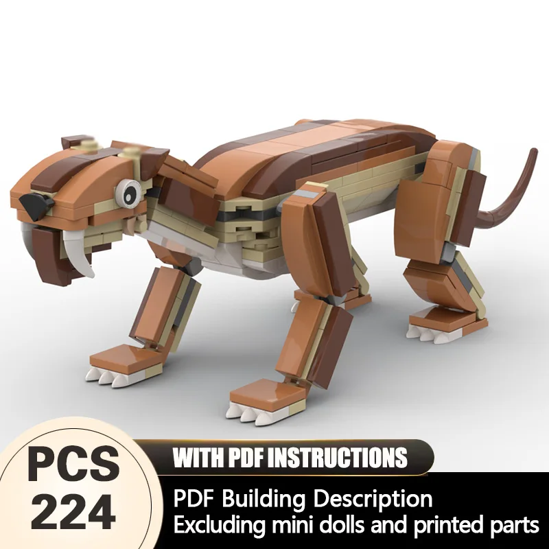 Creators Animal Series Model MOC Building Bricks Thylacosmilus Modular Technology Gifts Holiday Assemble Children Toys Suit
Creators Animal Series Model MOC Building Bricks Thylacosmilus Modular Technology Gifts Holiday Assemble Children Toys Suit