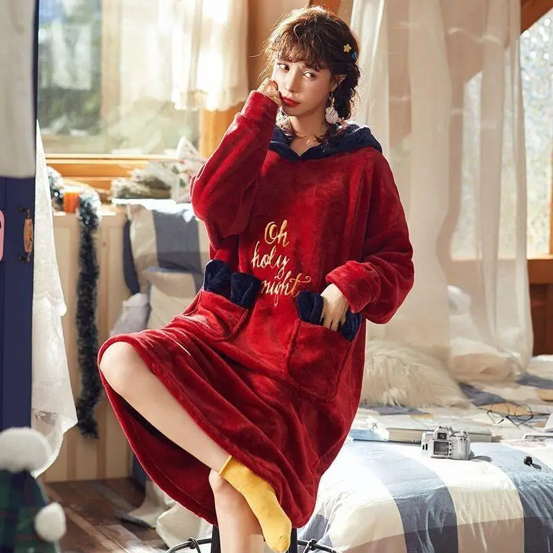 Fashion Homewear Pajama Set Pajamas for Heat Pyjamas Woman Offer Winter Sleeping Sets Christmas Cap Built Female Warm Sleepwear
Fashion Homewear Pajama Set Pajamas for Heat Pyjamas Woman Offer Winter Sleeping Sets Christmas Cap Built Female Warm Sleepwear