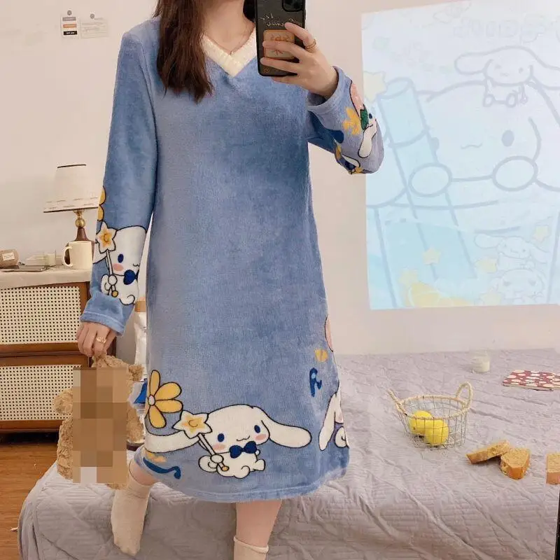 Warm Fluffy Women's Nightgown - Soft Cozy Home Sleepwear for Ladies Relaxing Oversized Loungewear Comfortable Daily Night Wear
Warm Fluffy Women's Nightgown - Soft Cozy Home Sleepwear for Ladies Relaxing Oversized Loungewear Comfortable Daily Night Wear