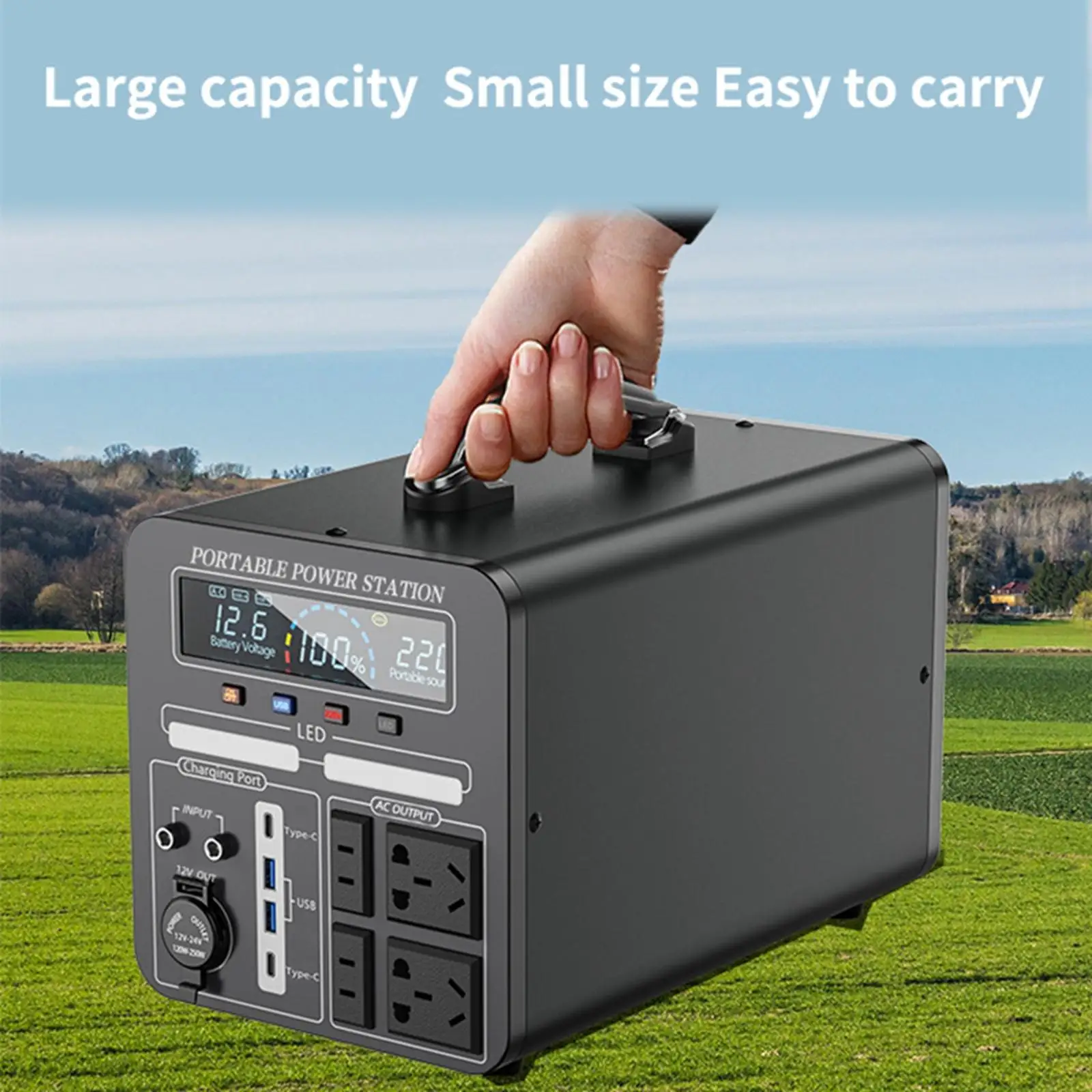Rechargeable Lithium Iron Phosphate Power Station Multifunctional Portable Energy Supply for Outdoor Camping Home Backup
Rechargeable Lithium Iron Phosphate Power Station Multifunctional Portable Energy Supply for Outdoor Camping Home Backup