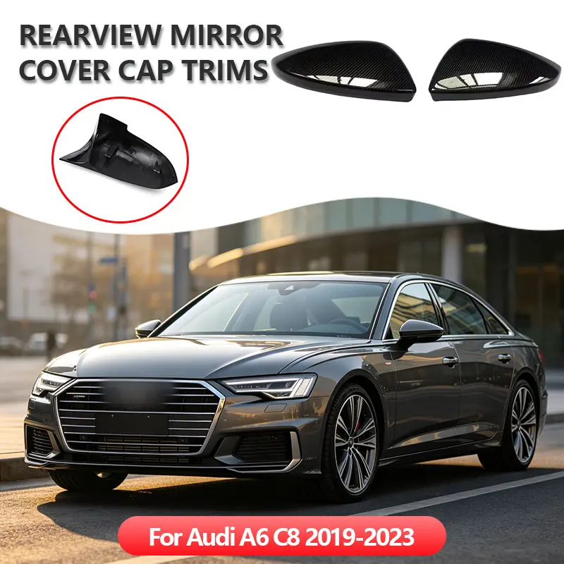 For LHD Audi A6 C8 2019-2023 Car Rearview Side Mirror Cover Wing Cap Sticker Exterior Door Rear View Case Trim Carbon Fiber
For LHD Audi A6 C8 2019-2023 Car Rearview Side Mirror Cover Wing Cap Sticker Exterior Door Rear View Case Trim Carbon Fiber