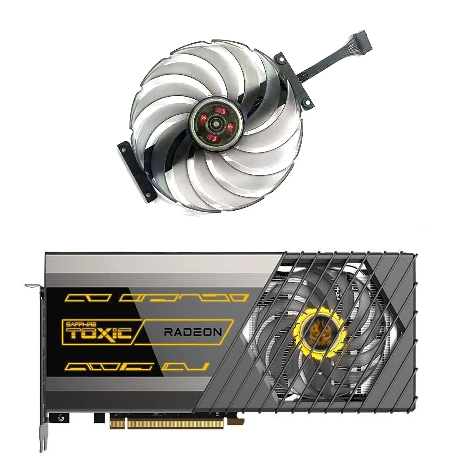 95MM 6PIN FDC10U12D9-C DC 12V 0.45A RX 6900XT GPU Fan for Sapphire Radeon RX 6900 XT Graphics Card Replacement
95MM 6PIN FDC10U12D9-C DC 12V 0.45A RX 6900XT GPU Fan for Sapphire Radeon RX 6900 XT Graphics Card Replacement