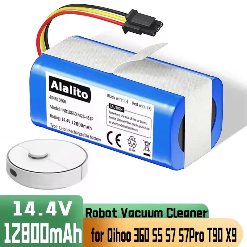 14.4V 6800mAh Replacement Battery for Qihoo 360 S5 S7 S7Pro T90 X9 Robotic Vacuum CleanerHigh-Capacity Long-Lasting Power Supply
14.4V 6800mAh Replacement Battery for Qihoo 360 S5 S7 S7Pro T90 X9 Robotic Vacuum CleanerHigh-Capacity Long-Lasting Power Supply
