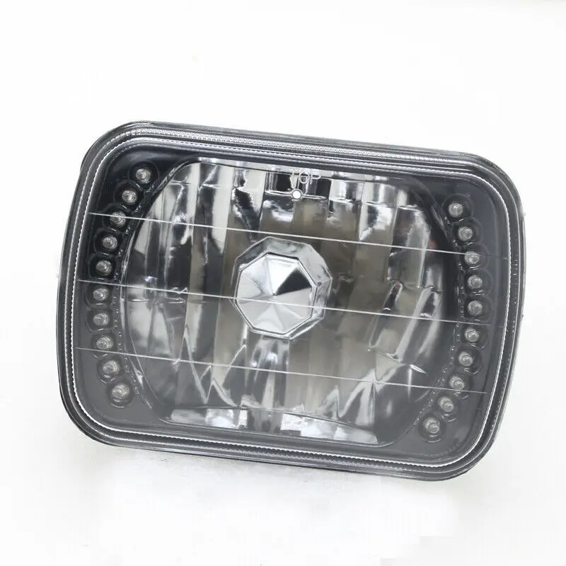 7" Inch 7X6" Clear Glass Lens Red LED Sealed Beam Chrome Headlights Lamps Pair
7" Inch 7X6" Clear Glass Lens Red LED Sealed Beam Chrome Headlights Lamps Pair