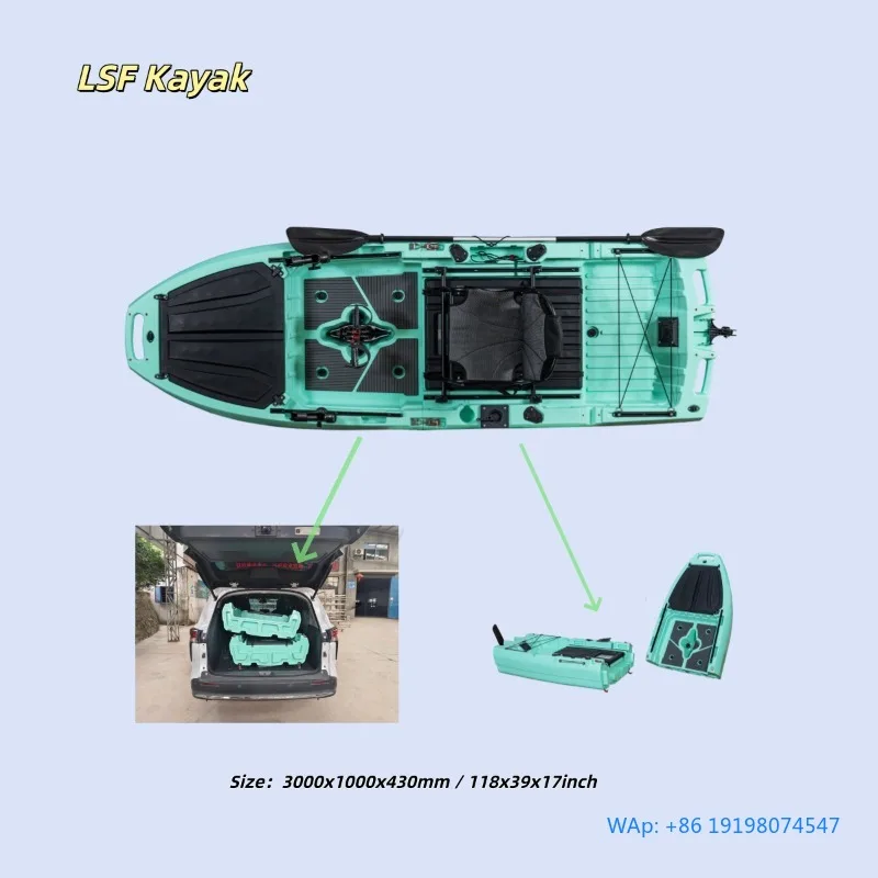 Superior Hot Modular 1m Wide Length Sea Fishing Propeller Pedal Drive Kayak 1 Person HDPE with Big Live Fish Tank
Superior Hot Modular 1m Wide Length Sea Fishing Propeller Pedal Drive Kayak 1 Person HDPE with Big Live Fish Tank