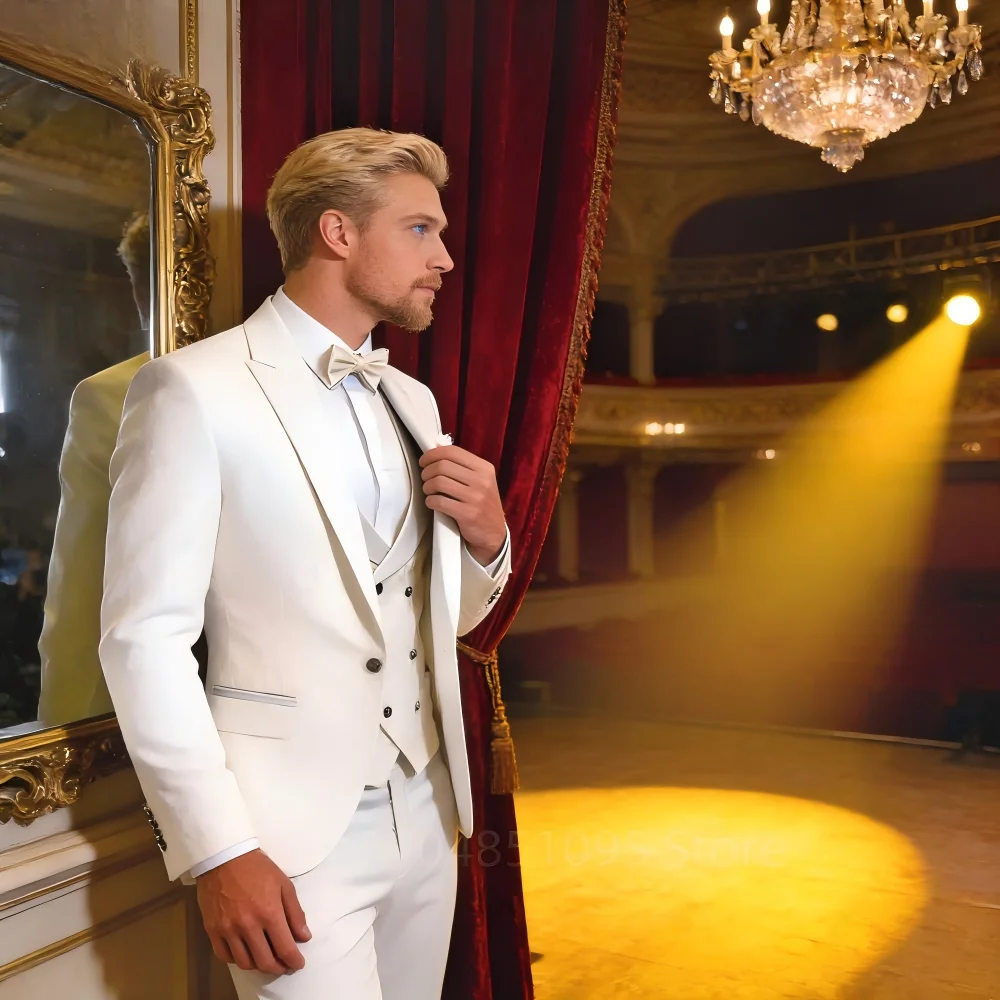 Jacquard 3 Piece Men's Tuxedo Regular Fit Blazer Vests Pants Double Breasted Business Prom Wedding Set Men's Formal Clothes
Jacquard 3 Piece Men's Tuxedo Regular Fit Blazer Vests Pants Double Breasted Business Prom Wedding Set Men's Formal Clothes