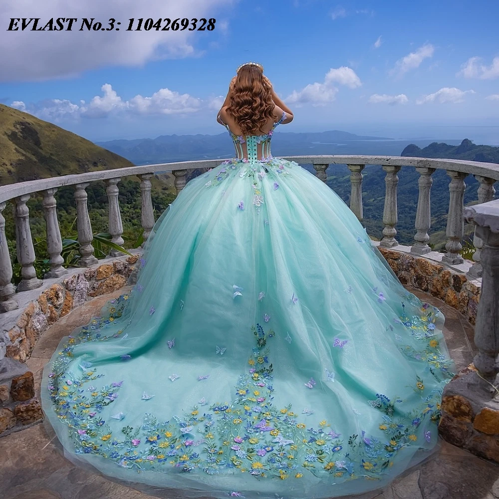 EVLAST блестящее платье Quinceanera по индивидуальному заказу, бальное платье с красочной цветочной аппликацией и бисером, Sweet 16, Vestidos De 15 Anos E3Q747
EVLAST блестящее платье Quinceanera по индивидуальному заказу, бальное платье с красочной цветочной аппликацией и бисером, Sweet 16, Vestidos De 15 Anos E3Q747