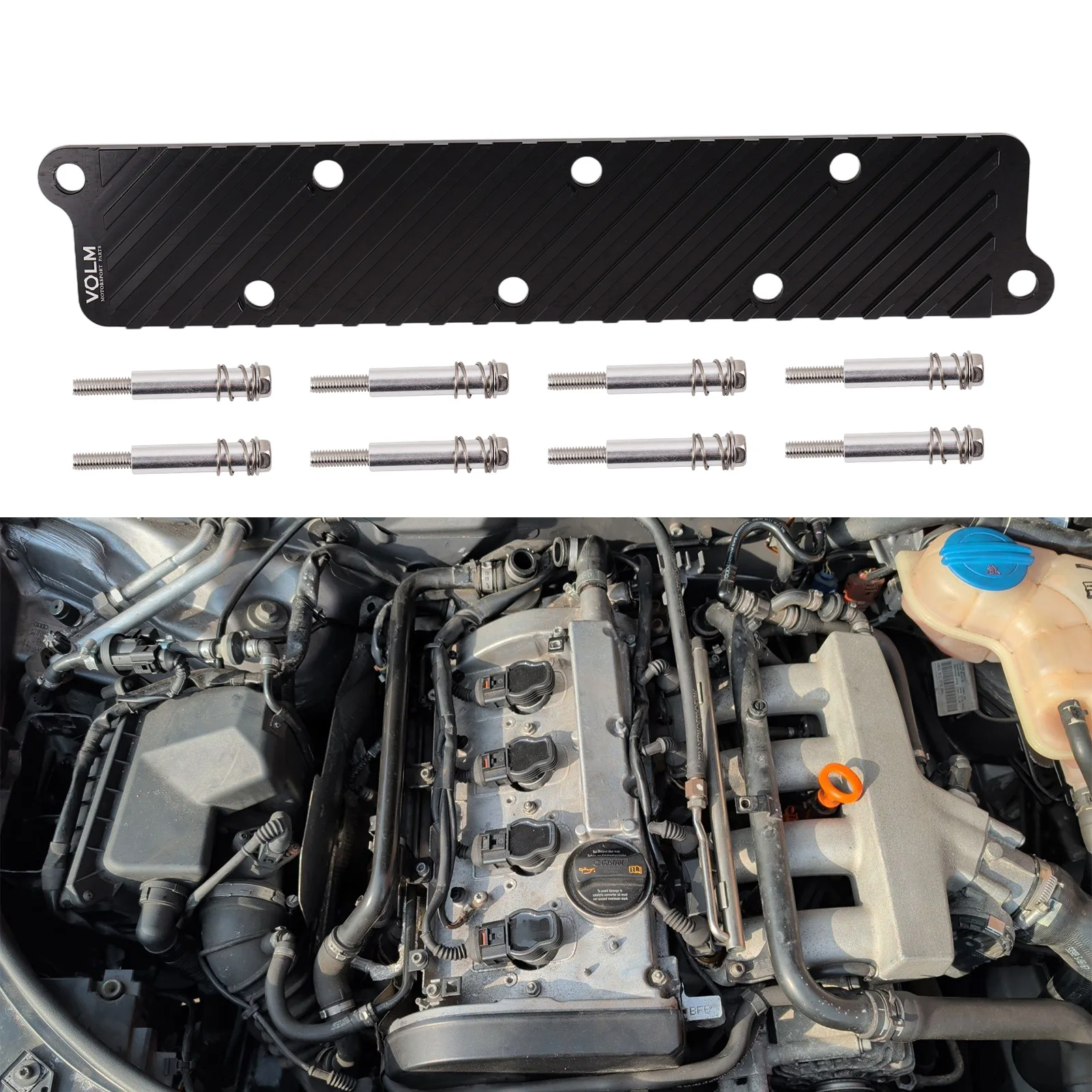 VOLM Billet Aluminum Coil Pack Hold Down Bracket Kit For VW GOLF AUDI TT Golf Jetta Passat Rabbit 1.8T
VOLM Billet Aluminum Coil Pack Hold Down Bracket Kit For VW GOLF AUDI TT Golf Jetta Passat Rabbit 1.8T