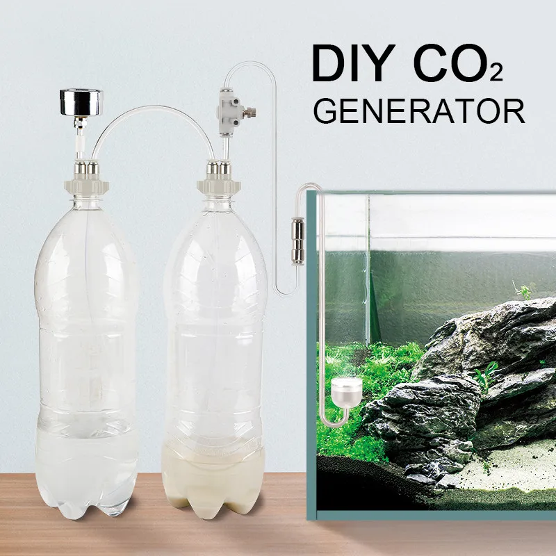 DIY CO2 Generator Aquarium Planted Tank CO2 System kit Valve Generator Bottle Reaction Generator for Aquarium Moss Plant
DIY CO2 Generator Aquarium Planted Tank CO2 System kit Valve Generator Bottle Reaction Generator for Aquarium Moss Plant