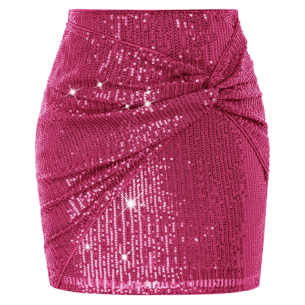 KK Women Sequined Party Skirt Elastic High Waist Cocktail Knotted Front Bodycon Skirt Slim Fit Temperament Korean Style Skirts
KK Women Sequined Party Skirt Elastic High Waist Cocktail Knotted Front Bodycon Skirt Slim Fit Temperament Korean Style Skirts
