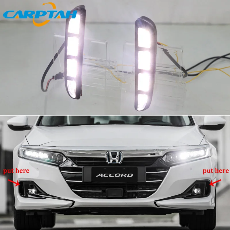 Car LED Daytime Running Light For Honda Accord 2021 2022 Decoration Daylight Auto Turn Signal Indicator DRL
Car LED Daytime Running Light For Honda Accord 2021 2022 Decoration Daylight Auto Turn Signal Indicator DRL