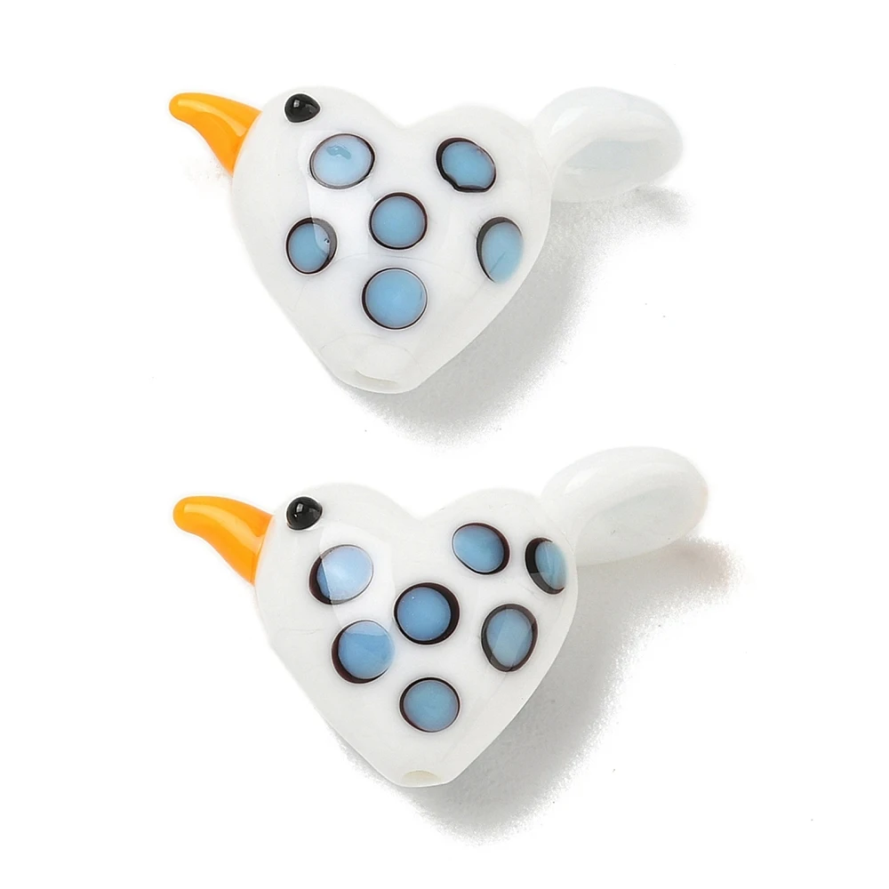 10pcs Handmade Lampwork Glass Bird Heart Beads Polka Dot Animal Focal Loose Beads for Jewelry Making Bracelet Necklace Decor
10pcs Handmade Lampwork Glass Bird Heart Beads Polka Dot Animal Focal Loose Beads for Jewelry Making Bracelet Necklace Decor