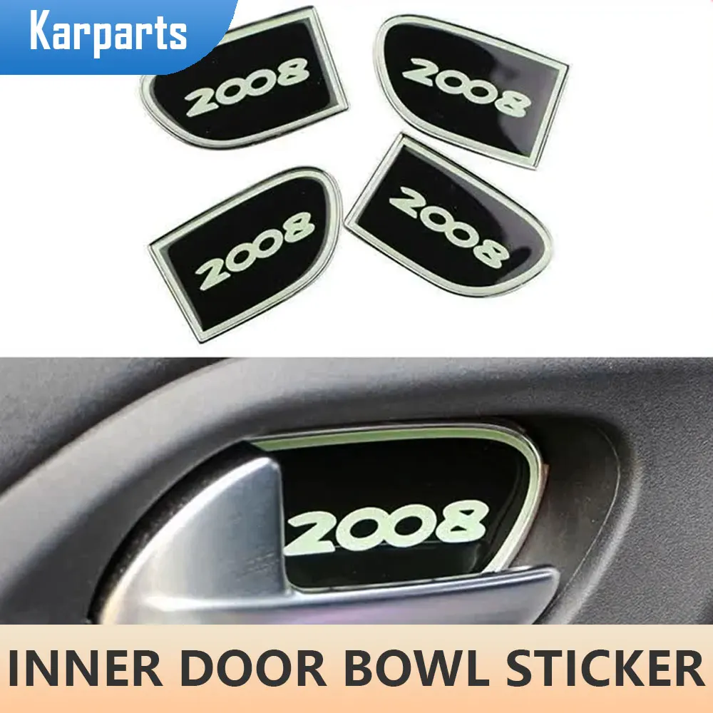 4Pcs Luminous Chrome Car Inner Door Handle Bowl Trim Decoration Sticker for Peugeot 2008 2014 2015 2016 2017 2018 Accessories
4Pcs Luminous Chrome Car Inner Door Handle Bowl Trim Decoration Sticker for Peugeot 2008 2014 2015 2016 2017 2018 Accessories