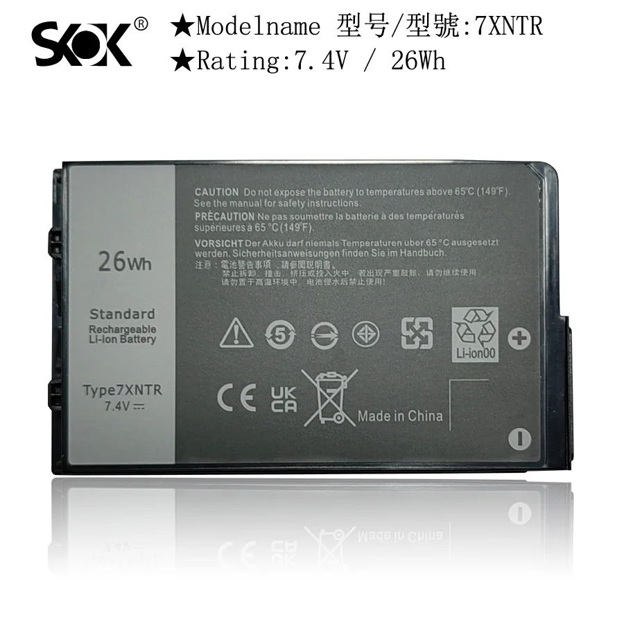 Аккумулятор для ноутбука 7XNTR, совместимый с Dell Latitude 12 7202 7212, прочный, для экстремальных планшетов, ноутбук серии J7HTX 07XNTR FH8RW 0FH8RW
Аккумулятор для ноутбука 7XNTR, совместимый с Dell Latitude 12 7202 7212, прочный, для экстремальных планшетов, ноутбук серии J7HTX 07XNTR FH8RW 0FH8RW