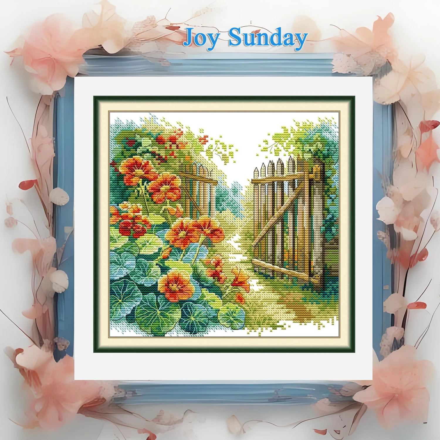 Joy Sunday Pre-printed Cross Stitch Kit Easy Pattern Aida 14CT/11CT/16CT Stamped Fabric Full Embroidery Set-Flowers in Garden
Joy Sunday Pre-printed Cross Stitch Kit Easy Pattern Aida 14CT/11CT/16CT Stamped Fabric Full Embroidery Set-Flowers in Garden