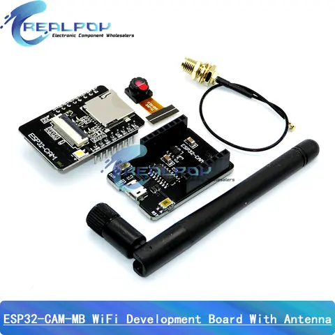 ESP32-CAM WiFi Module 2.4G Antenna ESP32 Serial to WiFi ESP32 CAM Development Board 5V Bluetooth with OV2640 Camera Module DIY