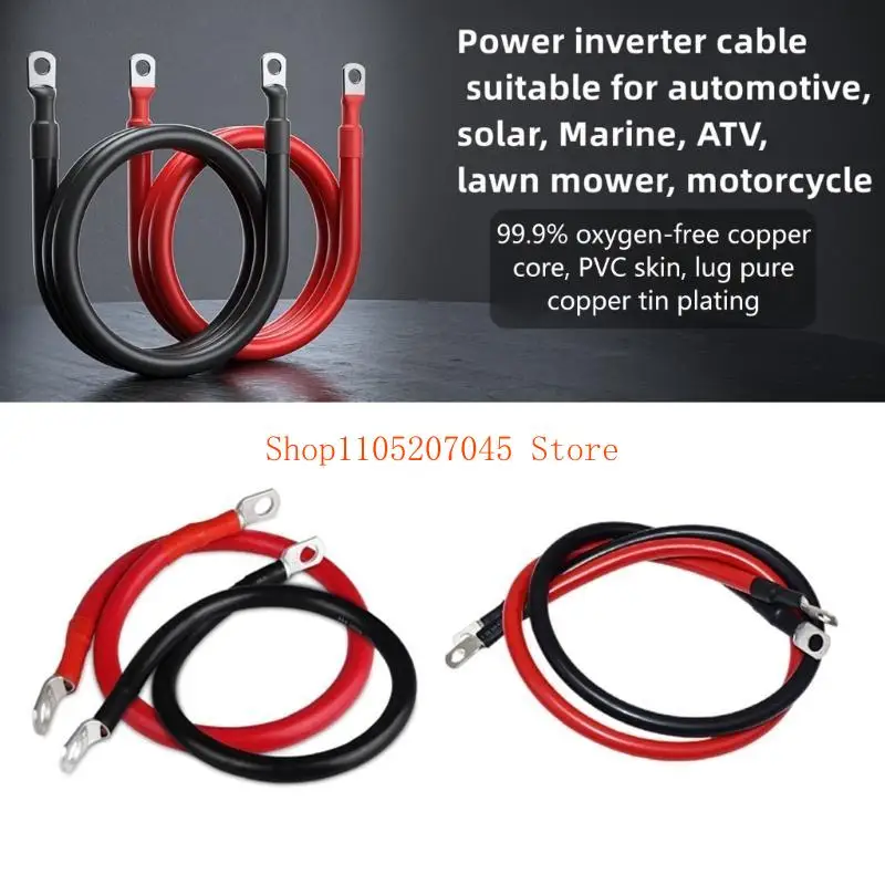 37cd Pcs 5AWG Red + Black Copper Battery Inverter Cable Battery Inverter Cables with Lugs on Both End for Car Boats
37cd Pcs 5AWG Red + Black Copper Battery Inverter Cable Battery Inverter Cables with Lugs on Both End for Car Boats