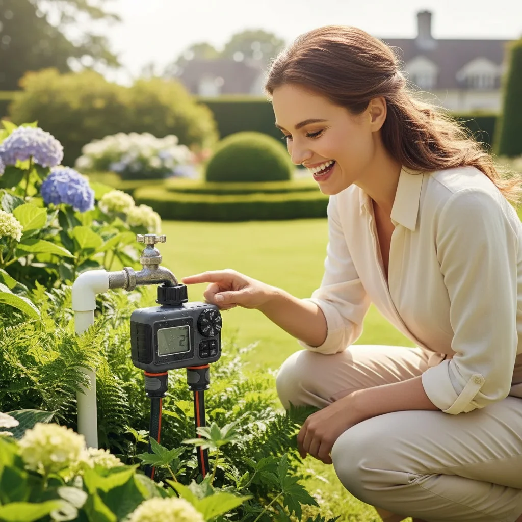2-Zone Sprinkler Timer Programmable Garden Hose Timer Water-Saving Irrigation Controller for Lawn Yard Drip Systems IPX5
2-Zone Sprinkler Timer Programmable Garden Hose Timer Water-Saving Irrigation Controller for Lawn Yard Drip Systems IPX5