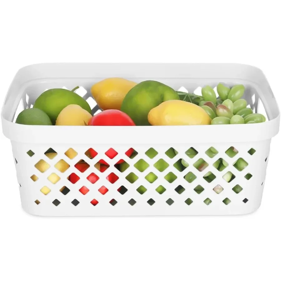 6-Pack White Storage Baskets with Handles, 2-Gallon Nesting Organizers for Kids Room, Toy, Bathroom & Closet
6-Pack White Storage Baskets with Handles, 2-Gallon Nesting Organizers for Kids Room, Toy, Bathroom & Closet