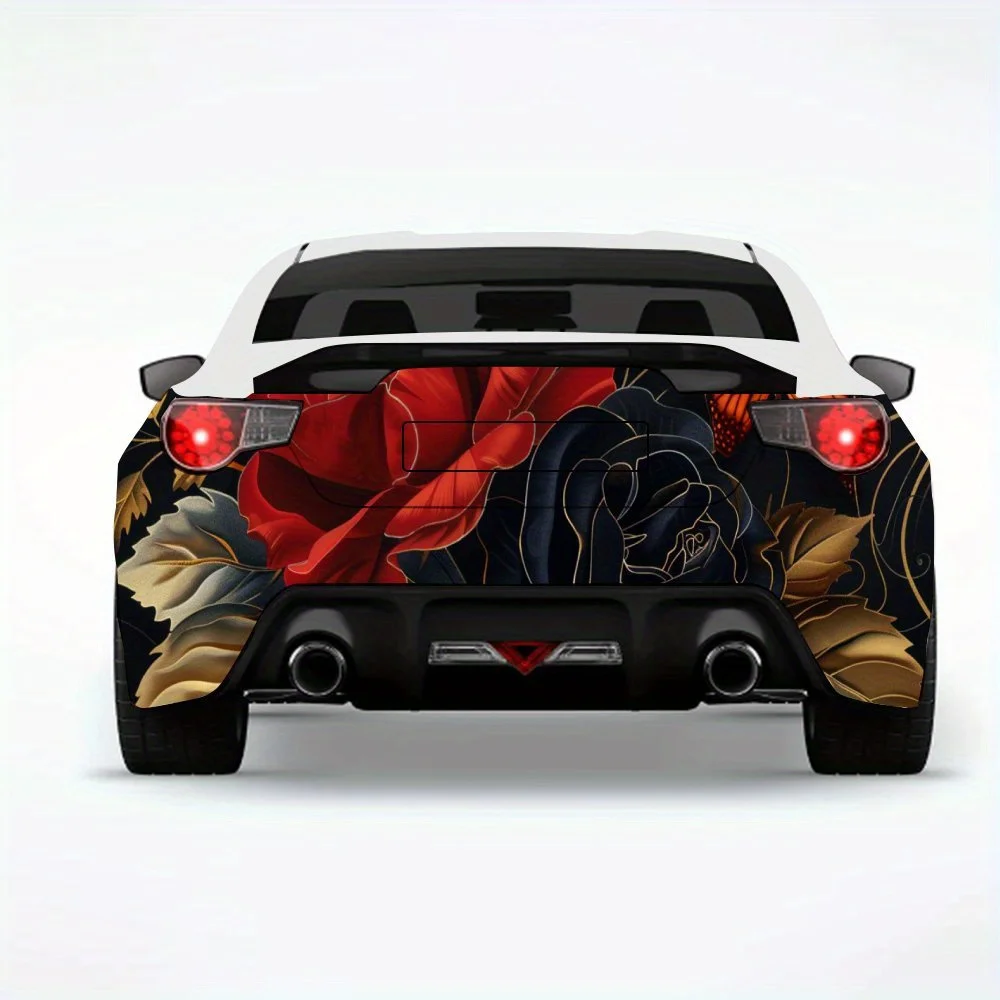 Красные и черные розы с рисунком золотых листьев, автомобильная наклейка, виниловая наклейка на заднюю часть автомобиля, водонепроницаемые самоклеящиеся виниловые наклейки для
Красные и черные розы с рисунком золотых листьев, автомобильная наклейка, виниловая наклейка на заднюю часть автомобиля, водонепроницаемые самоклеящиеся виниловые наклейки для
