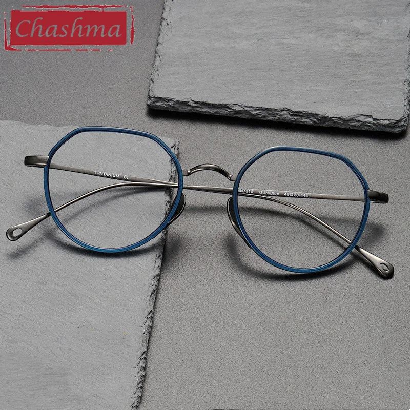 Chashma Men Prescription Glasses Ultra Light Frame High End Retro Acetate Pure Titanium Eyewear Spectacle for Women
Chashma Men Prescription Glasses Ultra Light Frame High End Retro Acetate Pure Titanium Eyewear Spectacle for Women