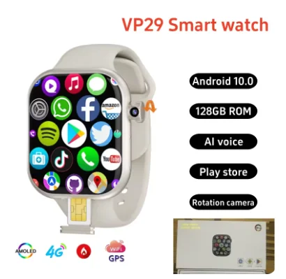 VP29 Smartwatch 5G Android 256 ГБ памяти 4G/5G LTE SIM-карта GPS WIFI 2,29 дюйма 490*580 Amoled Смарт-часы с поворотной камерой 8 МП
VP29 Smartwatch 5G Android 256 ГБ памяти 4G/5G LTE SIM-карта GPS WIFI 2,29 дюйма 490*580 Amoled Смарт-часы с поворотной камерой 8 МП