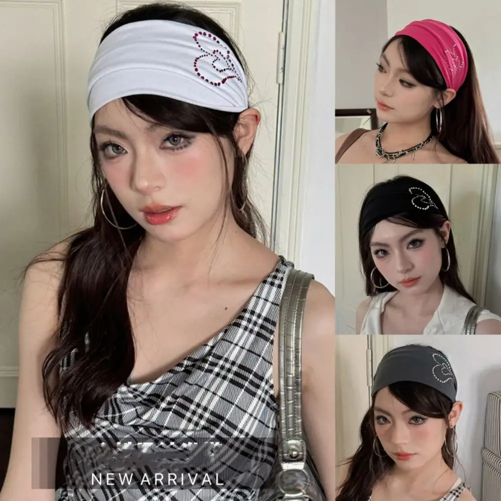 Knit Knitted Headband Yoga Sports Hairband Pure Color Heart Rhinestone Headband Korean Headwear Wide Edge Elastic Hairband
Knit Knitted Headband Yoga Sports Hairband Pure Color Heart Rhinestone Headband Korean Headwear Wide Edge Elastic Hairband