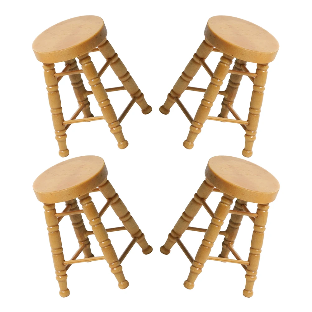 Wooden Mini Round Stool for Dollhouse Accessories High Leg Style Natural Material Compact Size for Miniature Kitchen Living Room
Wooden Mini Round Stool for Dollhouse Accessories High Leg Style Natural Material Compact Size for Miniature Kitchen Living Room