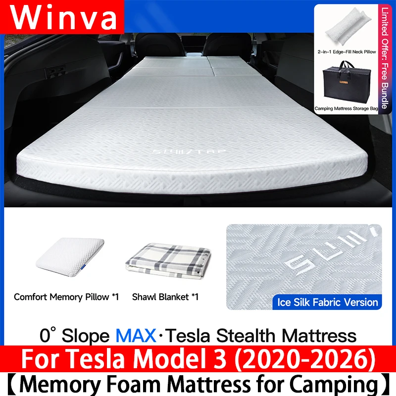 Складной матрас из пены с эффектом памяти для Tesla Model 3 2020-2026, автомобильный кемпинговый матрас, портативный дорожный матрас для сна на природе
Складной матрас из пены с эффектом памяти для Tesla Model 3 2020-2026, автомобильный кемпинговый матрас, портативный дорожный матрас для сна на природе