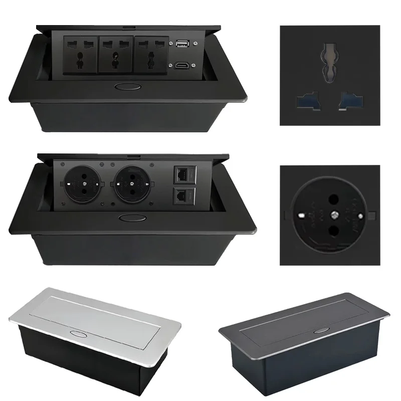 EU Standard Household Fast Charge Hidden Type Table Socket Pop-up Desktop Socket with Type C USB HDMI Jack Connector
EU Standard Household Fast Charge Hidden Type Table Socket Pop-up Desktop Socket with Type C USB HDMI Jack Connector