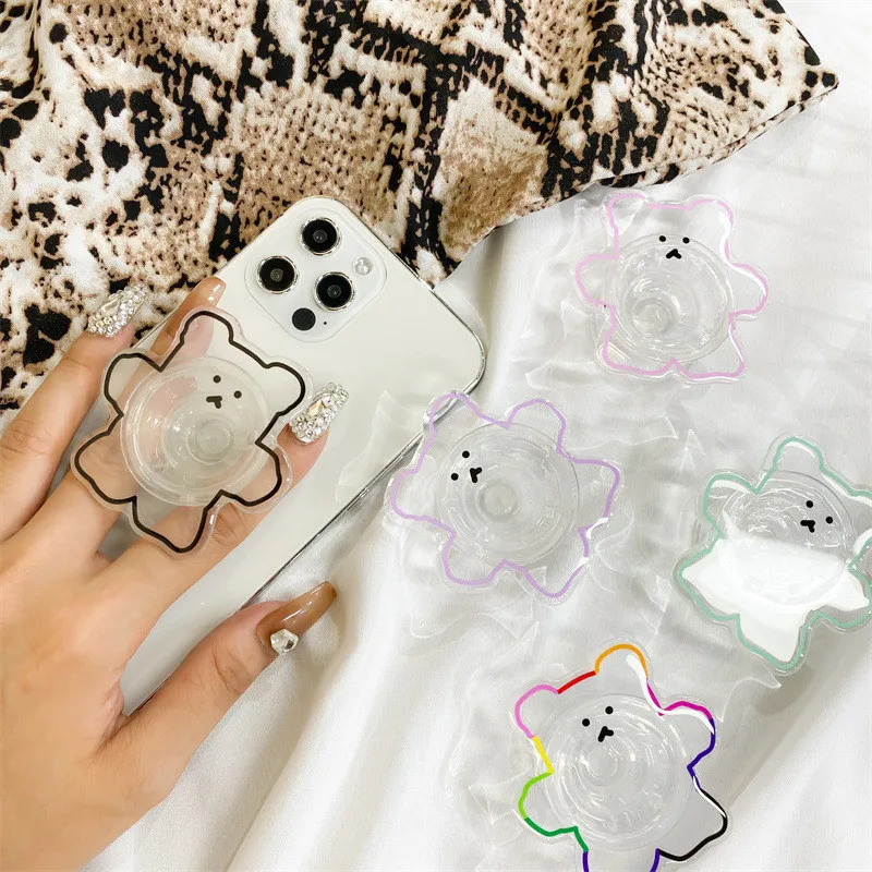 Clear Cartoon Bear Mobile Stand Holder Grip Fold Tok Support For IPhone 15 16 Phone Tablet Accessories Stand Holder
Clear Cartoon Bear Mobile Stand Holder Grip Fold Tok Support For IPhone 15 16 Phone Tablet Accessories Stand Holder