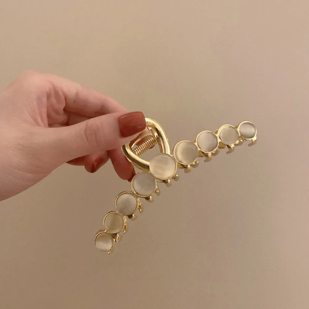 1Pcs Elegant Cat Eye Stone Hair Claw Clips Alloy Women Hair Clasp Ornament for Daily Wear Party Office Wedding Hairstyle
1Pcs Elegant Cat Eye Stone Hair Claw Clips Alloy Women Hair Clasp Ornament for Daily Wear Party Office Wedding Hairstyle