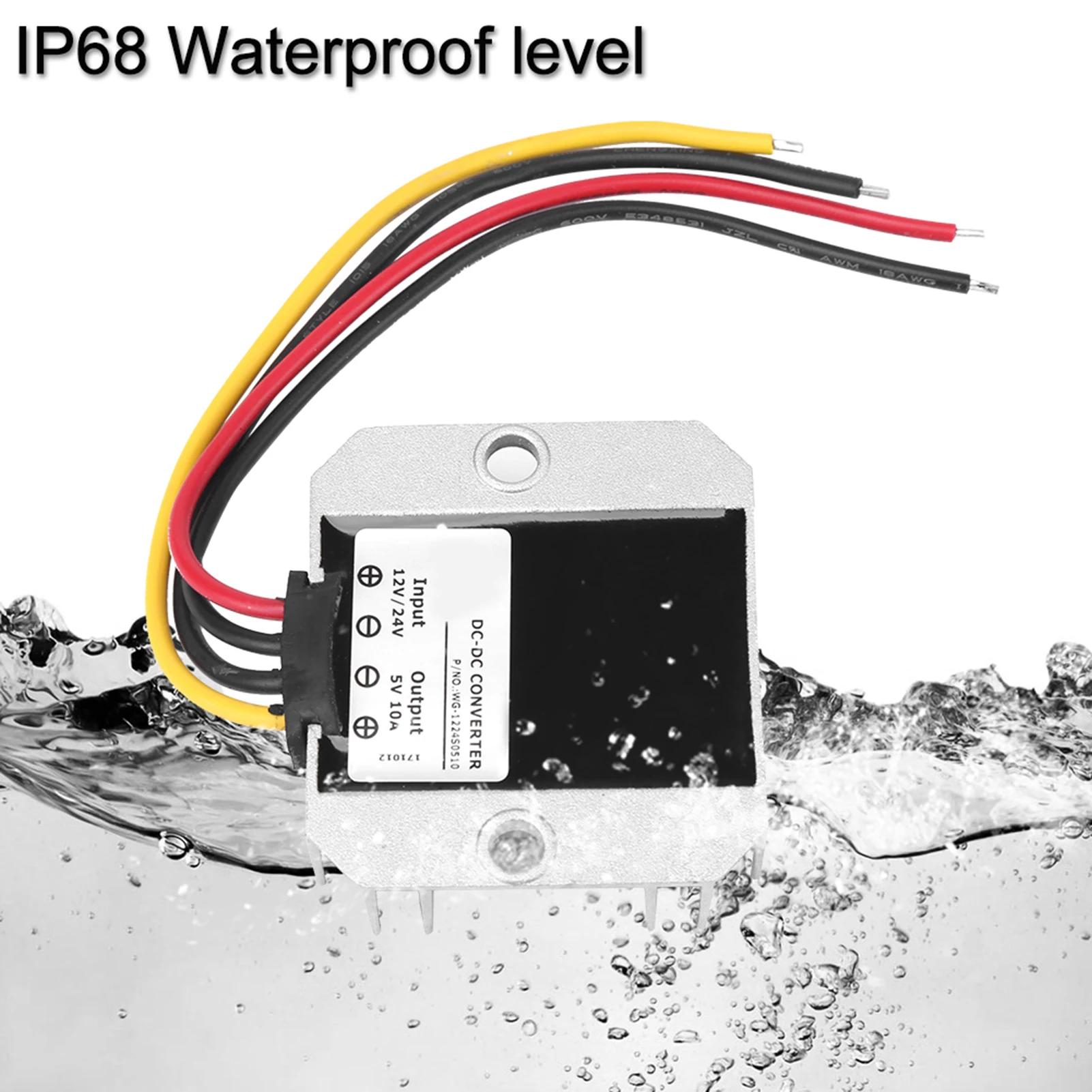 Модуль напряжения DC12V/24V до 5V 10A 50W Преобразователь Регулятор напряжения Модуль Водонепроницаемый IP68 - к модулю
Модуль напряжения DC12V/24V до 5V 10A 50W Преобразователь Регулятор напряжения Модуль Водонепроницаемый IP68 - к модулю