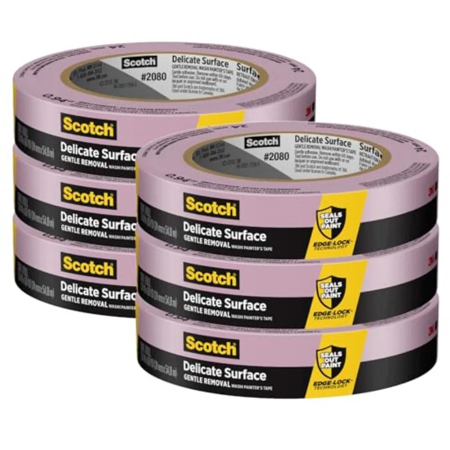 Delicate Surfaces Painters Tape, yd, Damage-Free Painting Prep, Protect Delicate Surfaces, UV and Sunlight Resistant, Solvent-F
Delicate Surfaces Painters Tape, yd, Damage-Free Painting Prep, Protect Delicate Surfaces, UV and Sunlight Resistant, Solvent-F