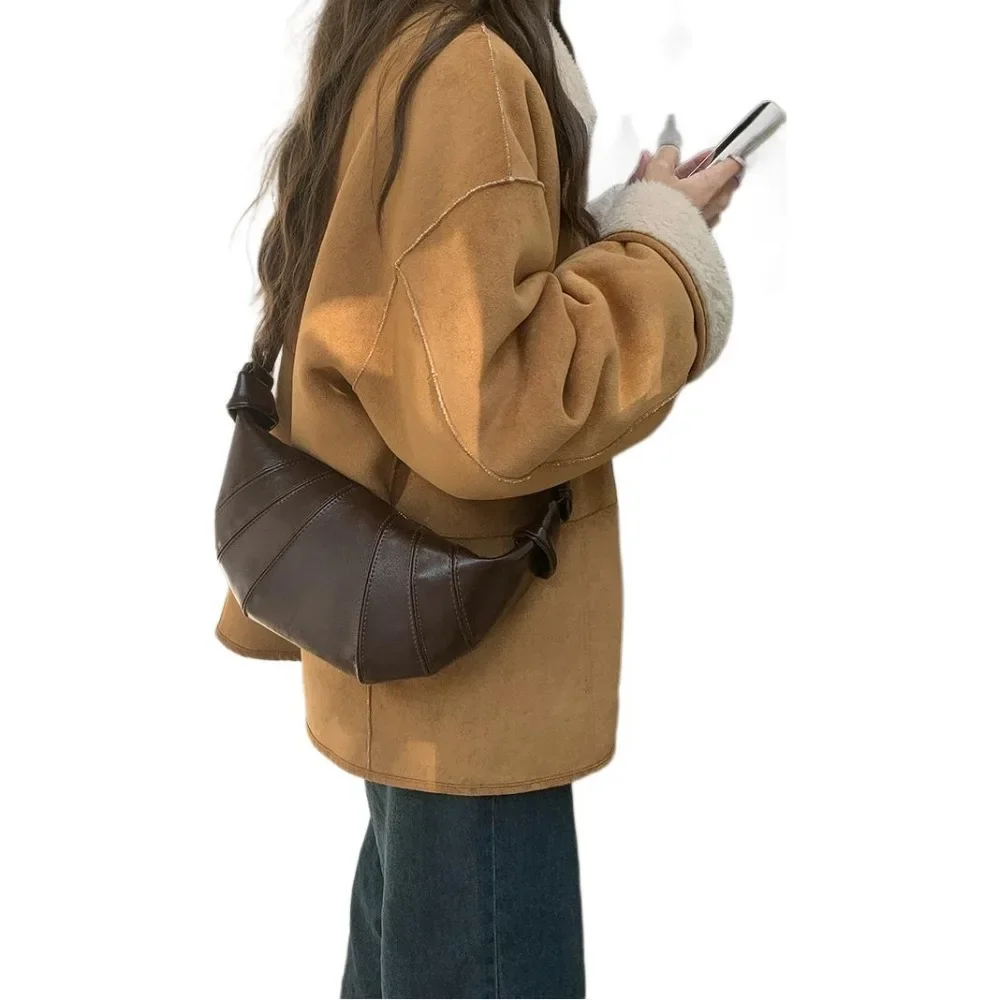 Retro coffee horn bag women's underarm bag autumn and winter 2025 new fashionable Korean versatile messenger bag dumpling bag
Retro coffee horn bag women's underarm bag autumn and winter 2025 new fashionable Korean versatile messenger bag dumpling bag