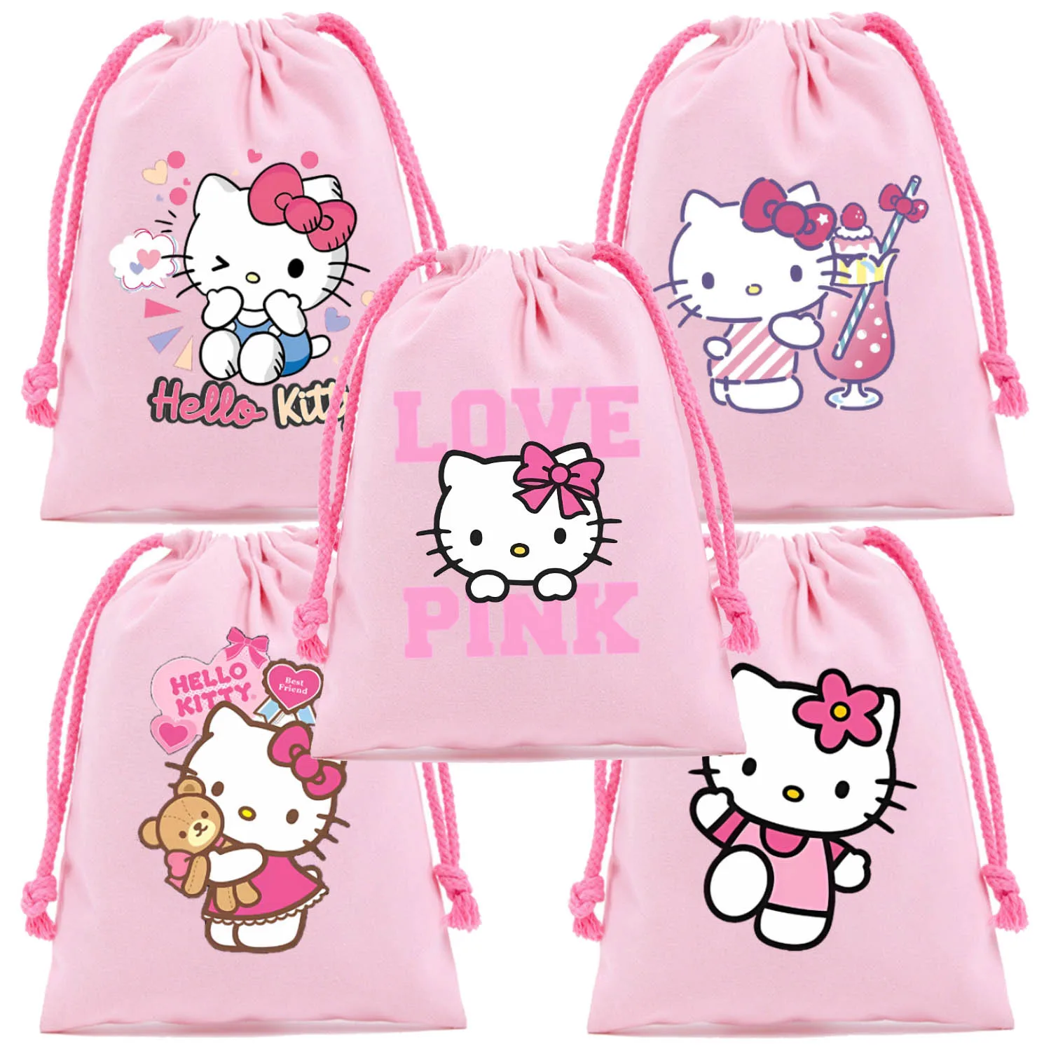 Сумка на шнурке Hello Kitty, подарочная сумка с рисунком Kawaii, сумка на шнурке для девочек, розовая сумка для вечеринок, сумки для хранения, сумки большой вместимости в стиле аниме
Сумка на шнурке Hello Kitty, подарочная сумка с рисунком Kawaii, сумка на шнурке для девочек, розовая сумка для вечеринок, сумки для хранения, сумки большой вместимости в стиле аниме