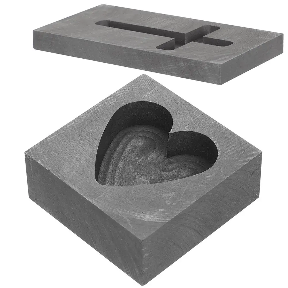 2Pcs Heart-Shaped Casting Ingot Molds for Silver Copper DIY Cross Graphite Mold Jewelry Supplies Cross Shape Mold
2Pcs Heart-Shaped Casting Ingot Molds for Silver Copper DIY Cross Graphite Mold Jewelry Supplies Cross Shape Mold